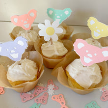 Load image into Gallery viewer, Grateful Dead Pastel Bear Cupcake Toppers