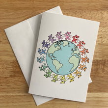 Load image into Gallery viewer, Grateful Dead Dancing Around the World Greeting Card