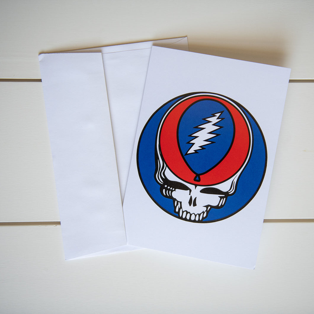 Grateful Dead Steal Your Face Balloon Greeting Card